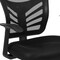 Flash Furniture Black Mesh Side Reception Chair with Chrome Sled Base HL-0001B-BK-GG - alternate 9